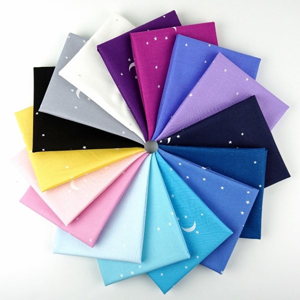 Moon and Stars Fat Quarter Bundle | Andover | 16 FQs