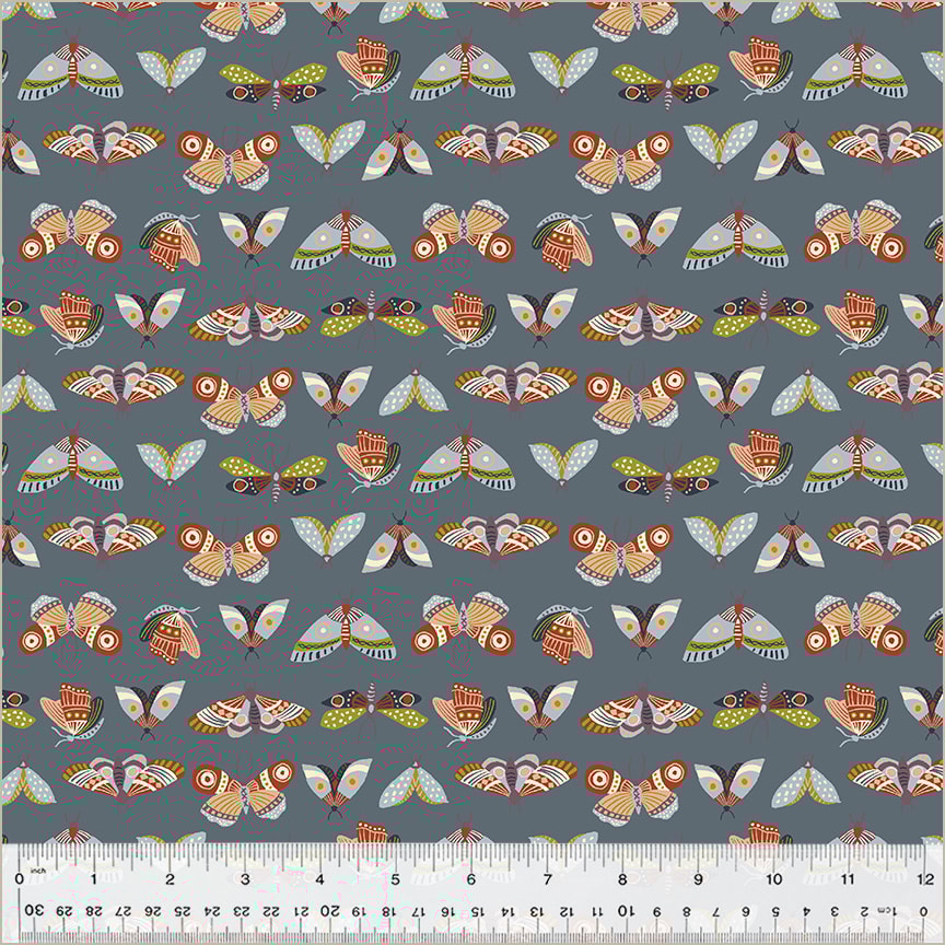 Moonlit Moths - Slate