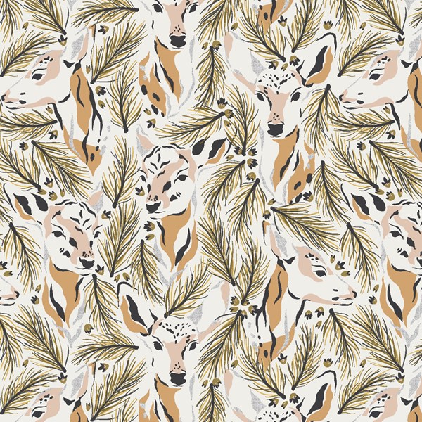 Morning Deer - Light Apricot Metallic