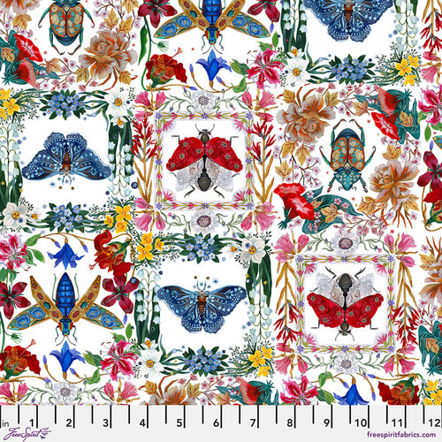 Moths & Beetles - White