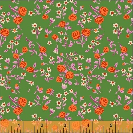 Mousies Floral in Kelly
