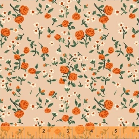 Mousies Floral in Peach