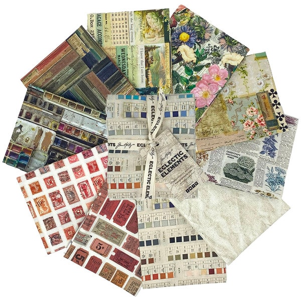 Multi Palette Fat Quarter Bundle | Tim Holtz | 10 FQs