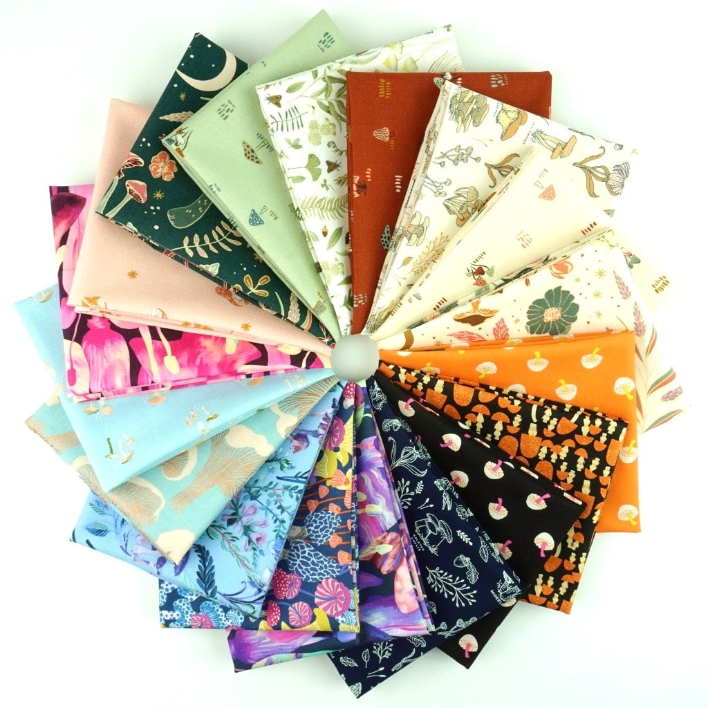 Mushroom Madness Fat Quarter Bundle | 18 FQs