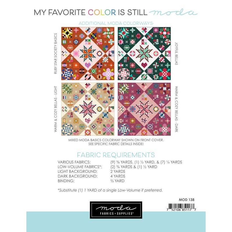 My Favorite Color is Still Moda 2 Sampler Quilt Pattern