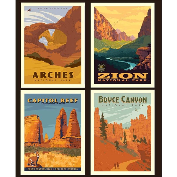 National Parks Pillow Panel - Utah