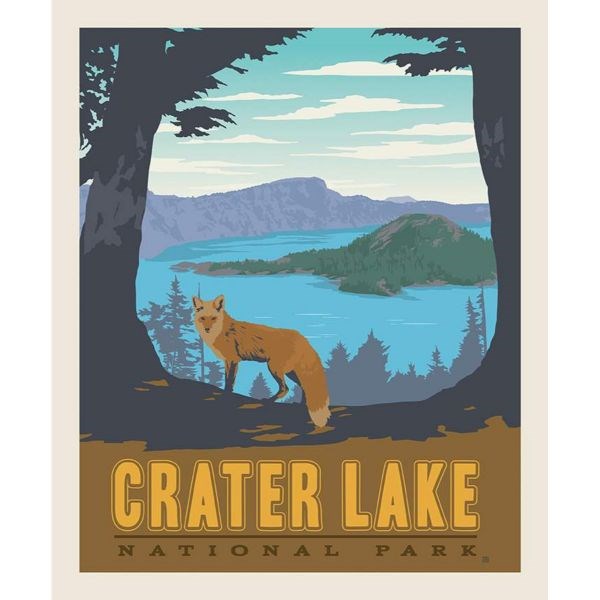 National Parks Poster Panel - Crater Lake
