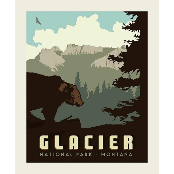 National Parks Poster Panel - Glacier