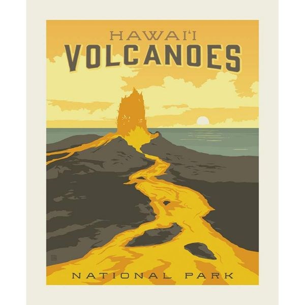 National Parks Poster Panel - Hawaii Volcanoes