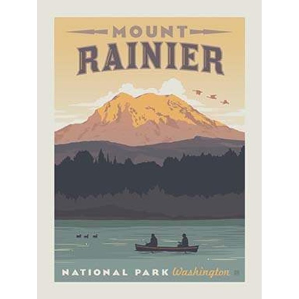 National Parks Poster Panel - Rainier - 1