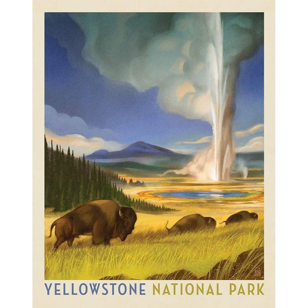National Parks Poster Panel - Yellowstone - 2