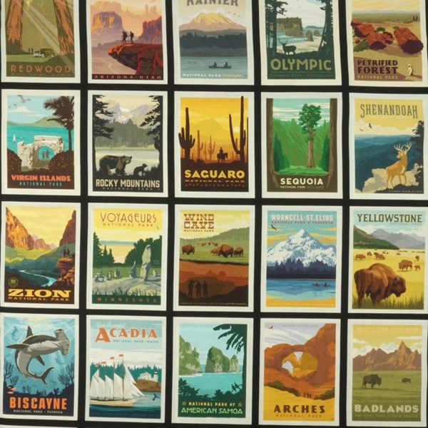 National Parks Posters Panel