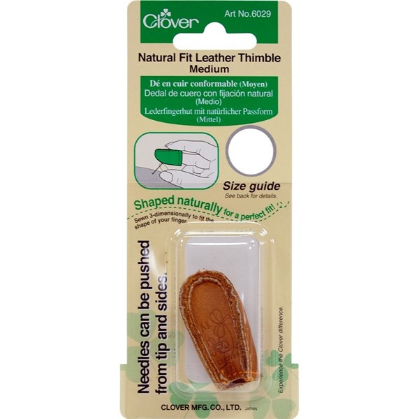 Natural Fit Leather Thimble by Clover