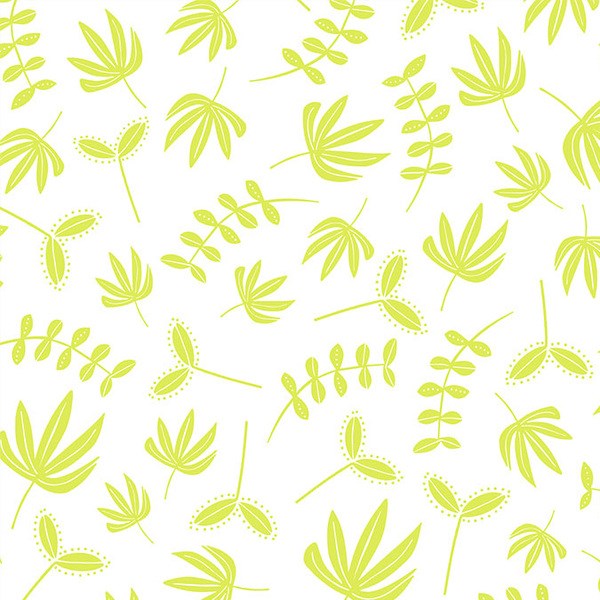 Needle Turned Leaves - Lime Green