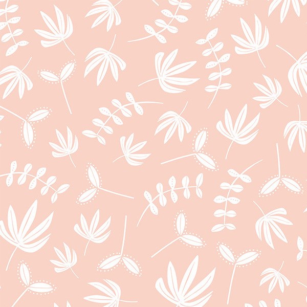 Needle Turned Leaves - Peach Pink