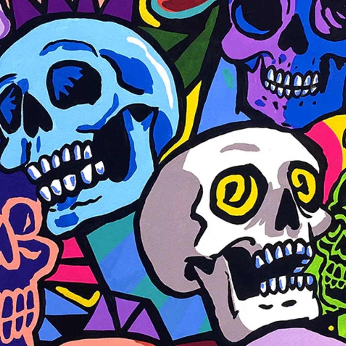 Neon Skulls - Multi
