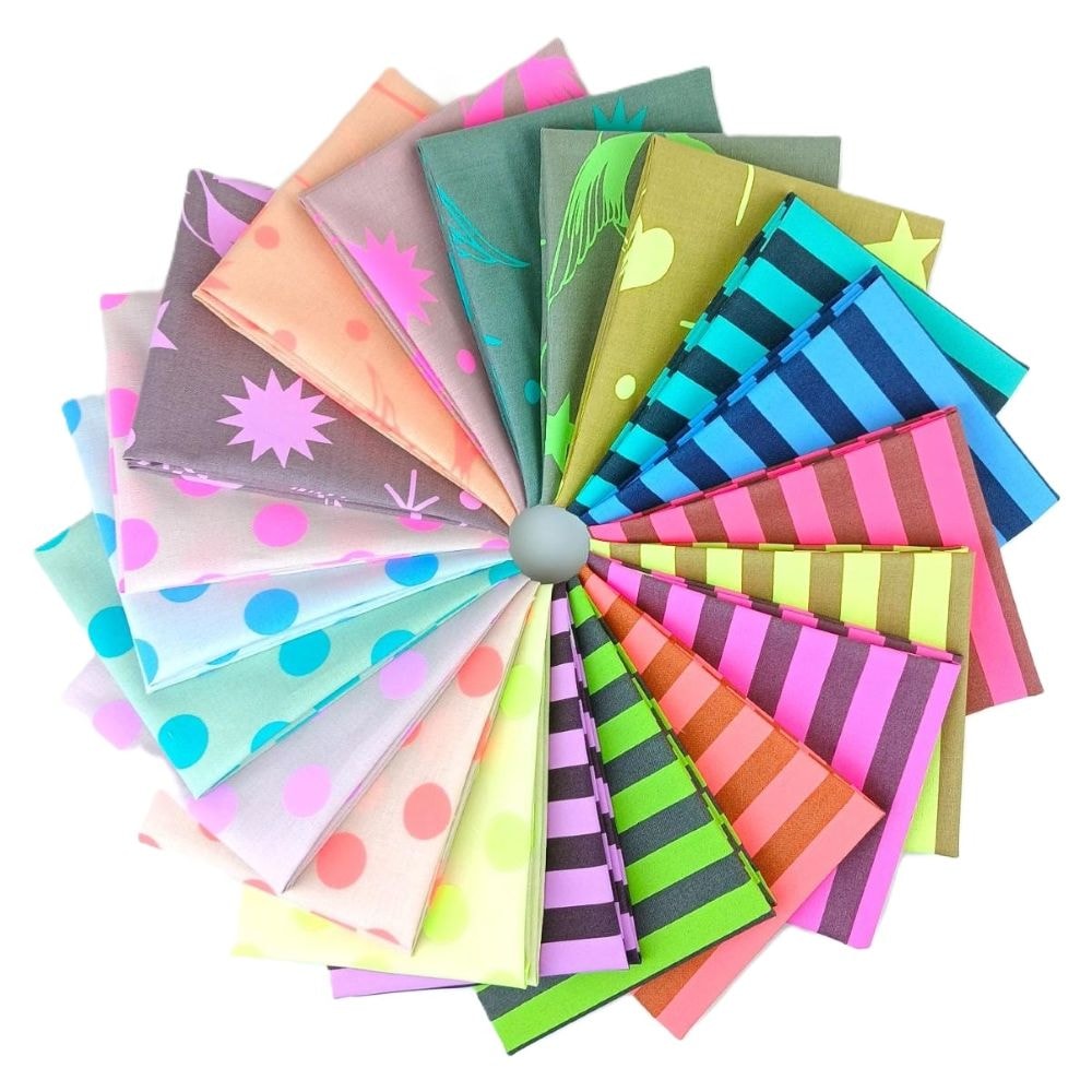 Neon True Colors Fat Quarter Bundle | Tula Pink | 17 FQs