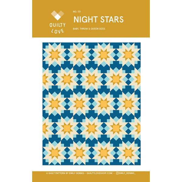 Night Stars Pattern | Quilty Love