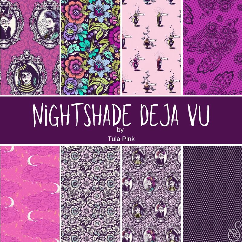 Nightshade (Déjà Vu)  Half Yard Bundle | Tula Pink | 8 SKUs