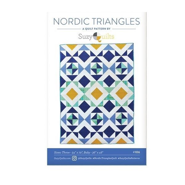 Nordic Triangles Quilt Pattern | SuzyQuilts
