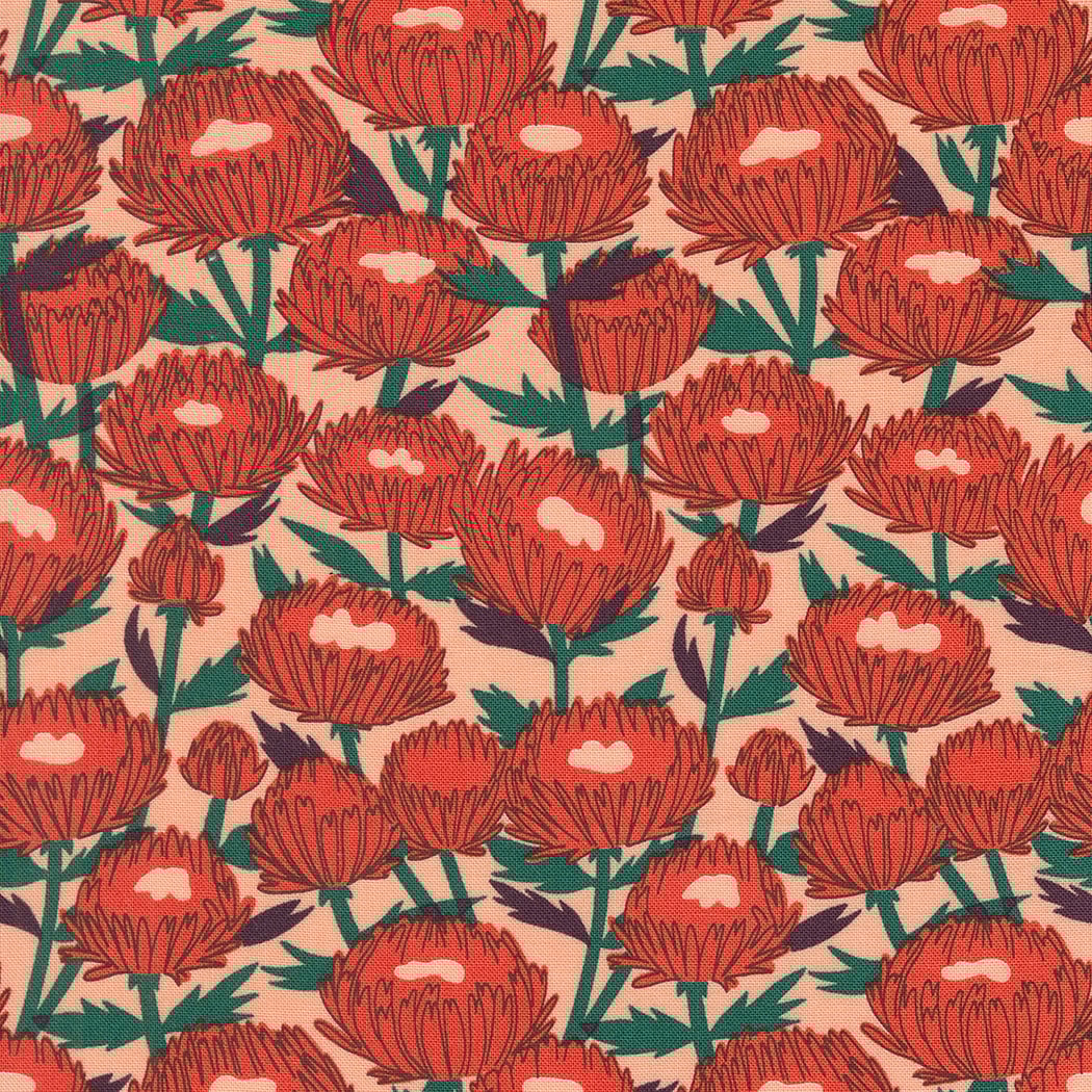 November Floral - Peach