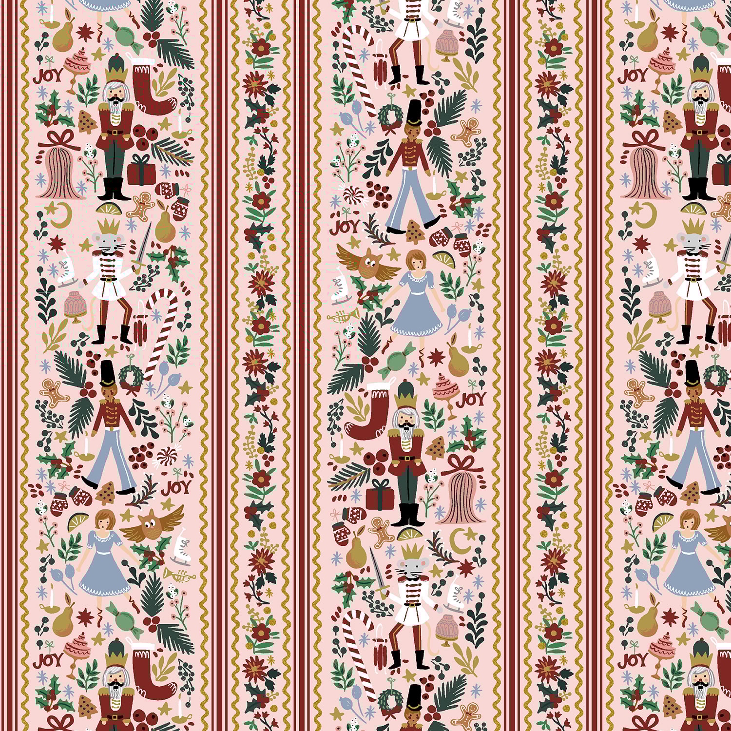 Nutcracker March - Blush and Gold Metallic