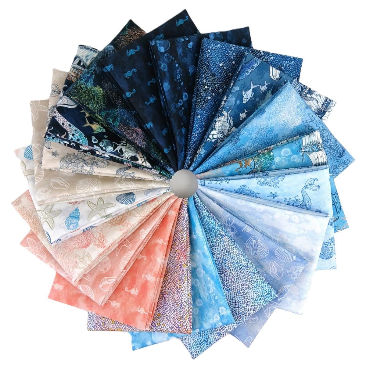 Ocean Song Fat Quarter Bundle | Whistler Studios | 20 FQs