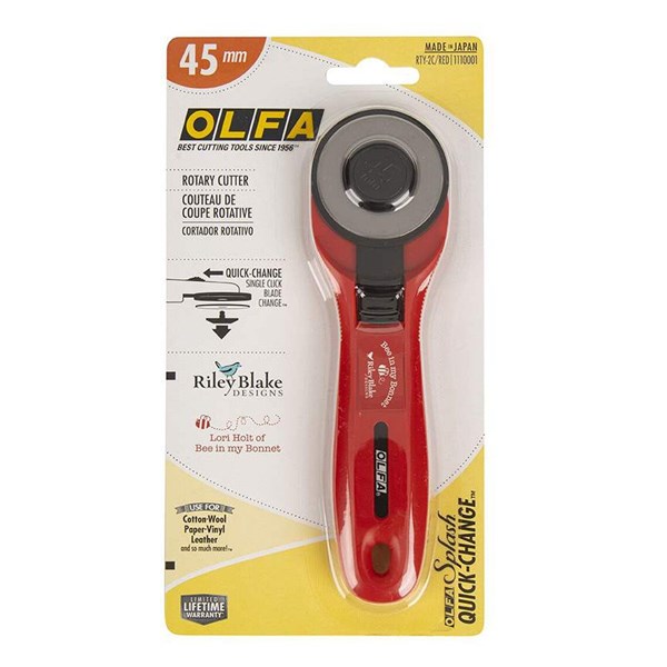 Olfa Rotary Cutter 45 mm Red | Lori Holt