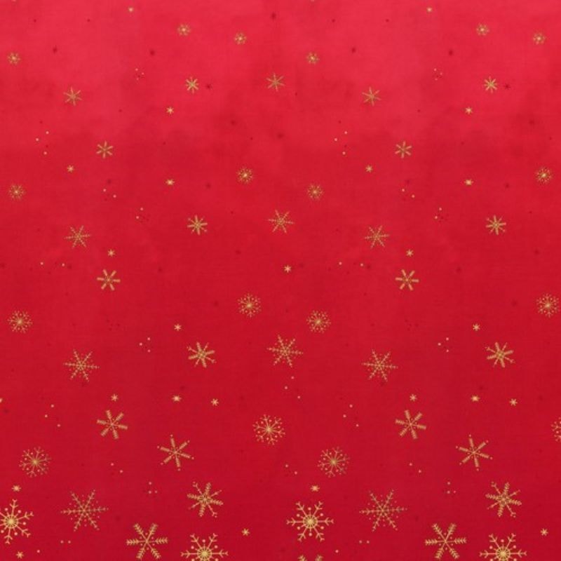 Ombre Flurries - Christmas Red