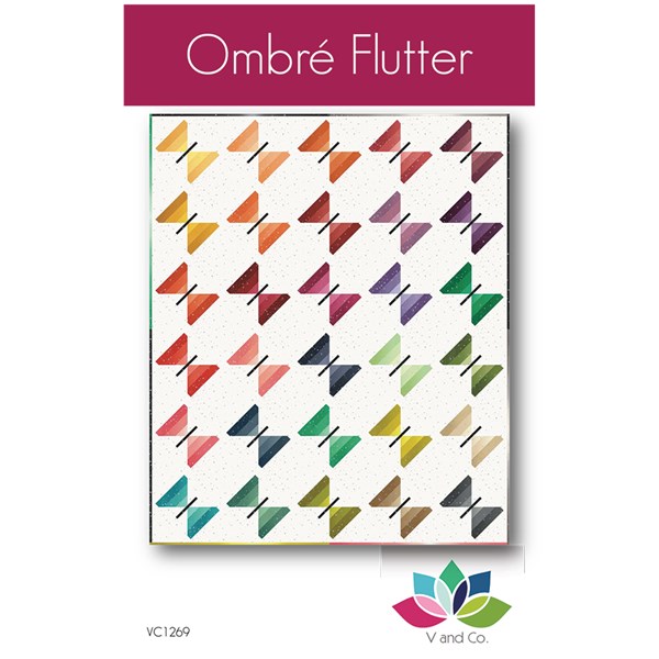 Ombre Flutter Quilt Pattern by V and Co