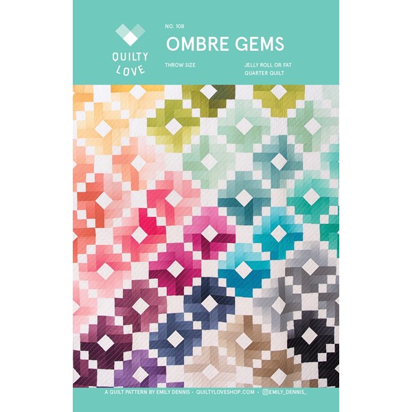 Ombre Gems Pattern by Quilty Love