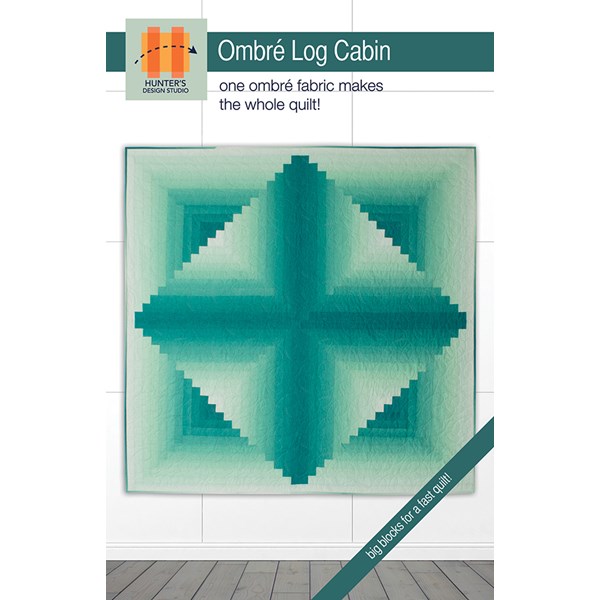 Ombre Log Cabin Quilt Pattern by Sam Hunter