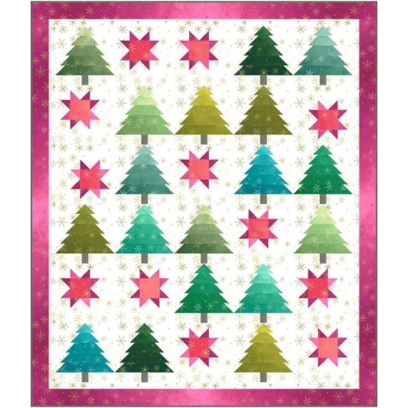 Ombre Tree Time Quilt Kit | Ombre Flurries | V and Co.