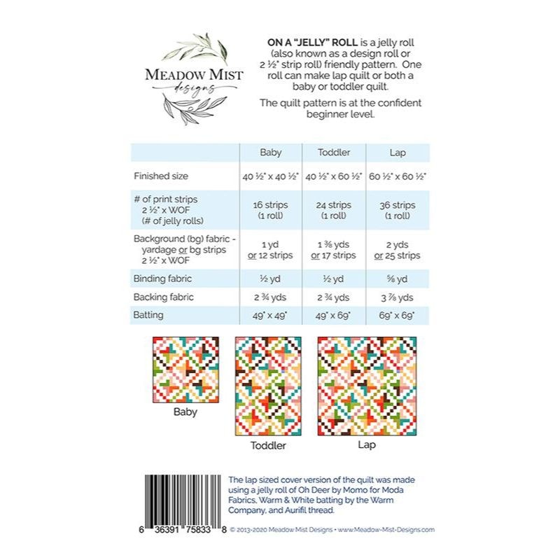 On a Jelly Roll Quilt Pattern | Meadow Mist Designs