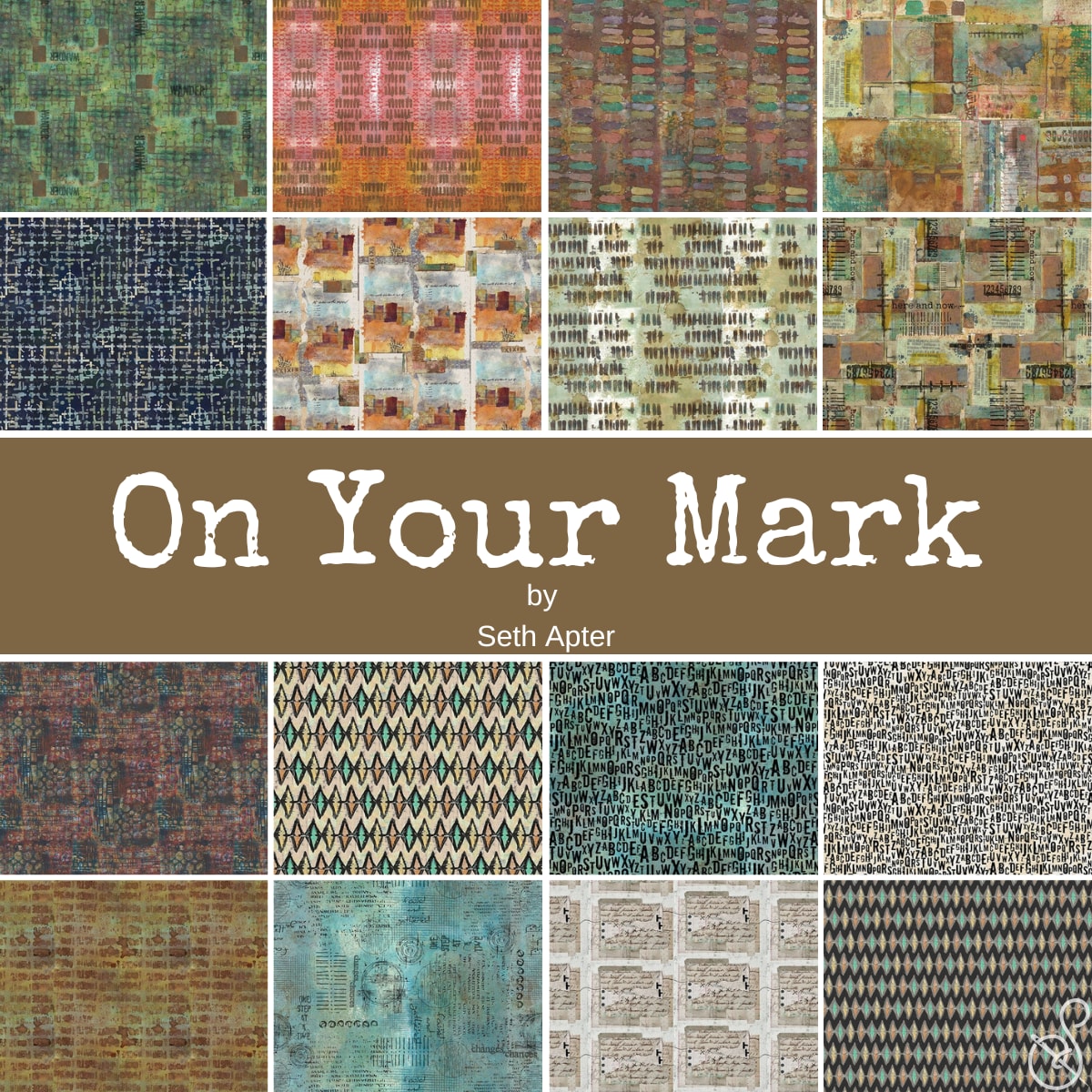 On Your Mark Fat Quarter Bundle | Seth Apter | 16 FQs