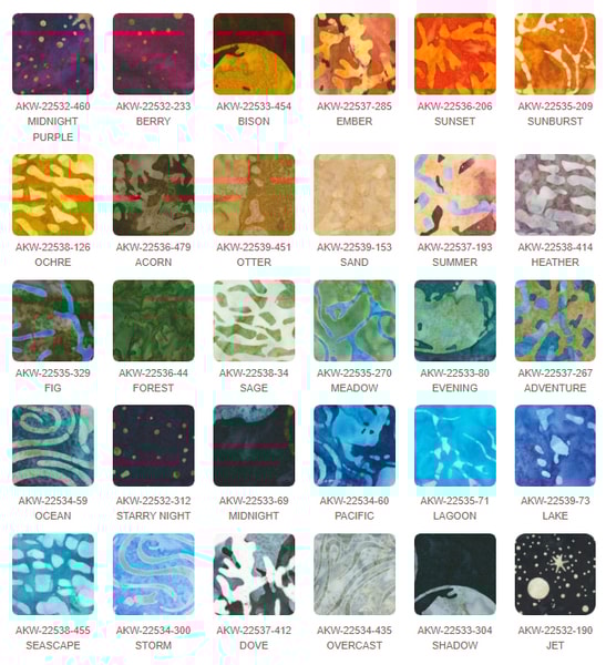 Orbital Sunrise Fat Quarter Bundle | Karen Nyberg | 30 FQs