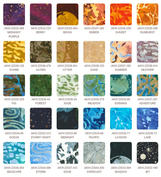 Orbital Sunrise Fat Quarter Bundle | Karen Nyberg | 30 FQs