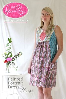 Painted Portrait Blouse and Dress Pattern
