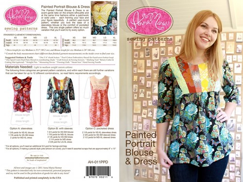 Painted Portrait Blouse and Dress Pattern