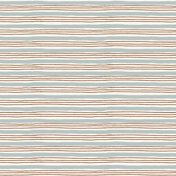 Painterly Stripes - Sky Blue
