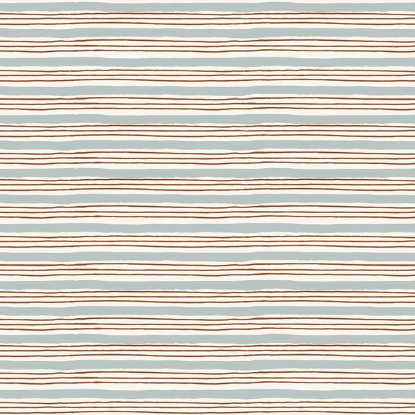 Painterly Stripes - Sky Blue