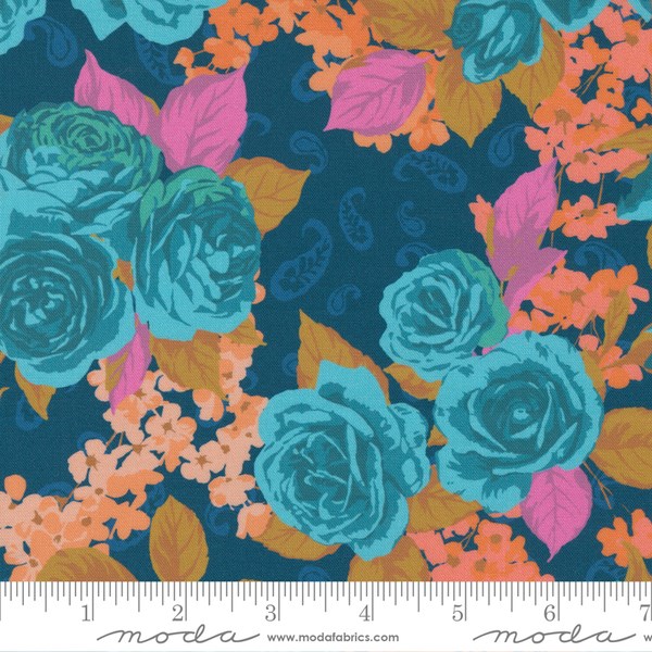 Paisley Rose - Prussian Blue