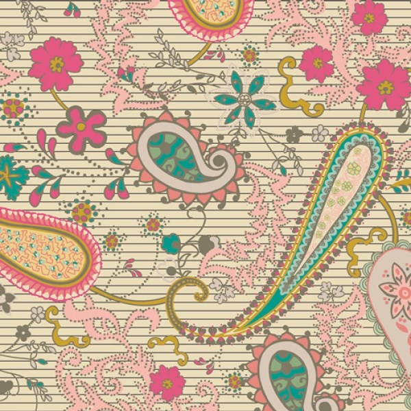 Paisleys Forever - Rosa
