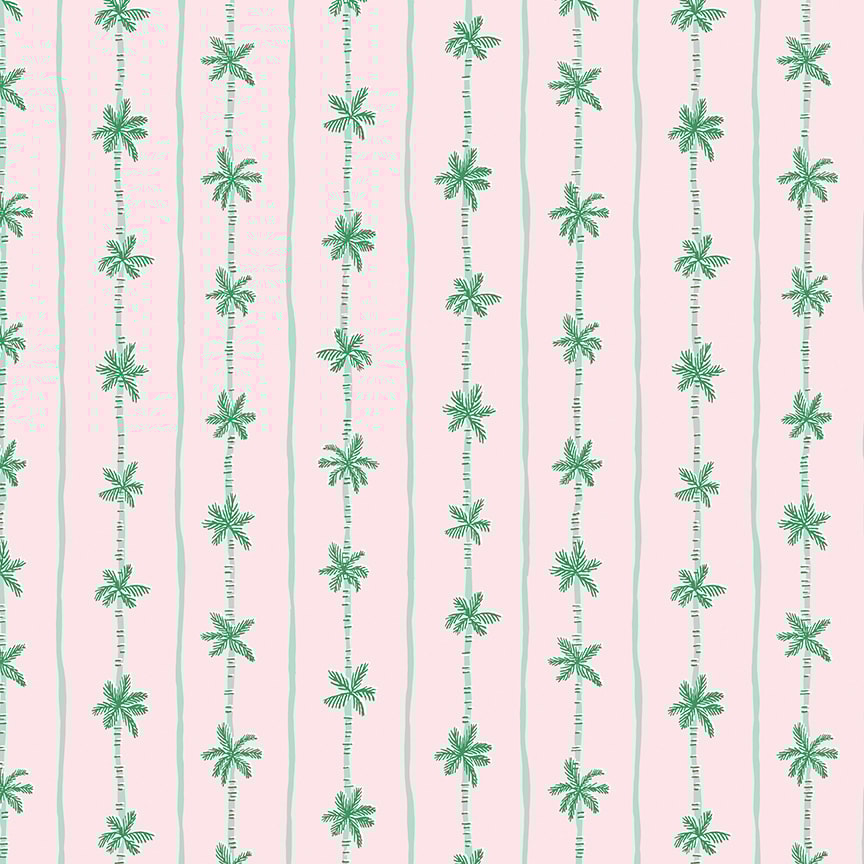 Palm Stripe - Pink