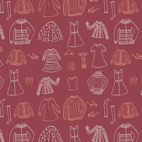 Papercut Wardrobe in Crimson