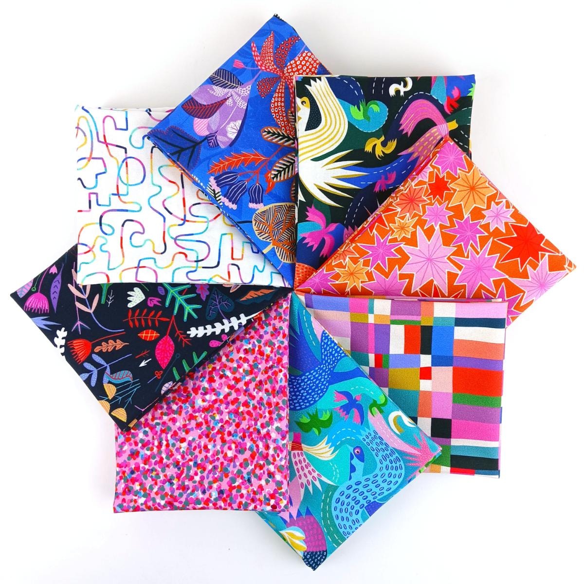 Paradise Heights Fat Quarter Bundle | Rachel Parker | 8 FQs