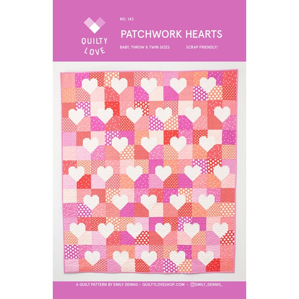 Patchwork Hearts Pattern | Quilty Love