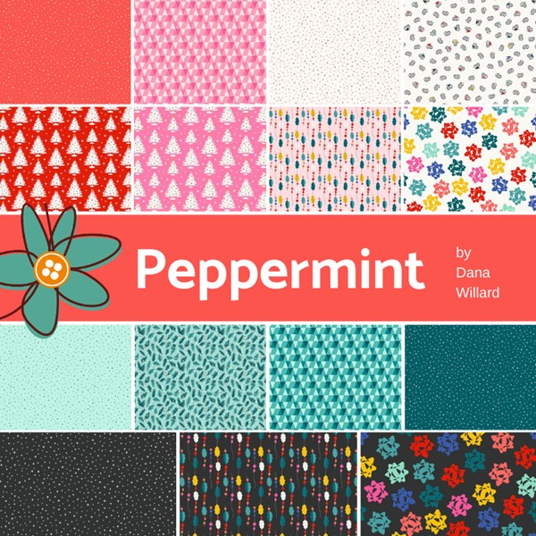 Peppermint Half Yard Bundle | Dana Willard | 15 SKUs