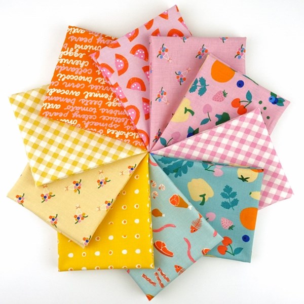 Perfect Picnic Quilt Fat Quarter Bundle | Ruby Star Society Summer Sew-A-Long 2022 | 10 FQs - Food Group