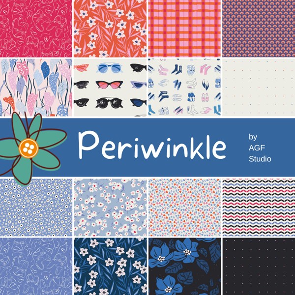 Periwinkle Fat Quarter Bundle | AGF Studio | 16FQs